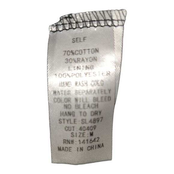 She + Sky Black Romper Shorts Medium - Picture 8 of 9